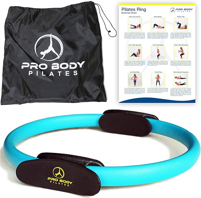 ProBody Pilates Fitness Circle – 14 Inch Pilates Ring for Focusing on Toning Inner Thighs, Arms, and Core