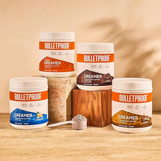 Bulletproof Mocha Creamer, 14.8 Ounces, Keto Coffee Creamer with MCT Oil, Grass-Fed Butter, and Real Cocoa, Supports Brain Function