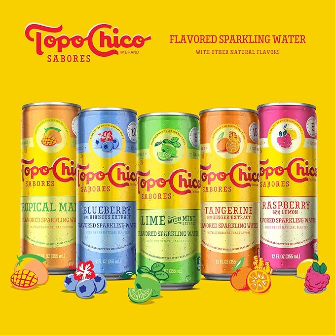 Topo Chico Sabores Raspberry with Lemon 12oz 8pk