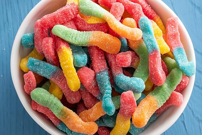 Trolli Sour Brite Crawlers, Original Flavored Sour Gummy Worms, 7.2 Ounce (Pack of 2)