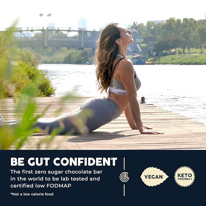 THE GOOD CHOCOLATE - Mini Himalayan Salt Chocolate Bars with Zero Sugar & Lower Net Carb - Keto Chocolate Bar Offers Lower Calorie Chocolate Candy - All Natural Non-GMO (Pack of 10)