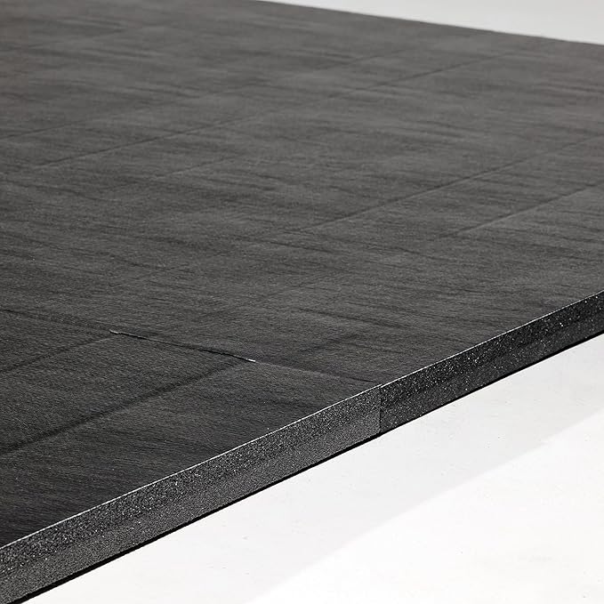 Dollamur 10’x10’x1.25” Wrestling Mat, Black, Home Workouts, Exercise