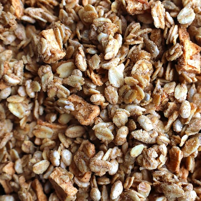 Grandy Organics Apple Crisp Granola, Certified Organic, Gluten Free, Non-GMO, Kosher, Plant Based Protein Granola, 12oz Each, Pack of 3