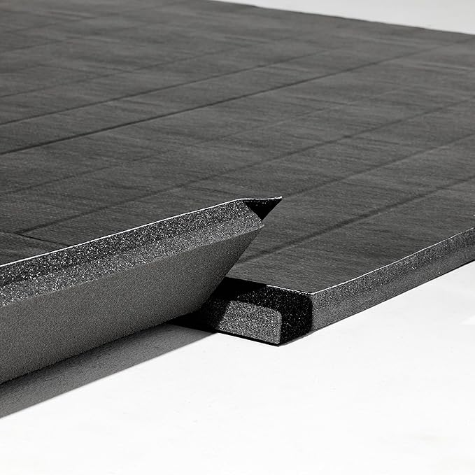 Dollamur 10’x10’x1.25” Wrestling Mat, Black, Home Workouts, Exercise, FLEXI-Connect®