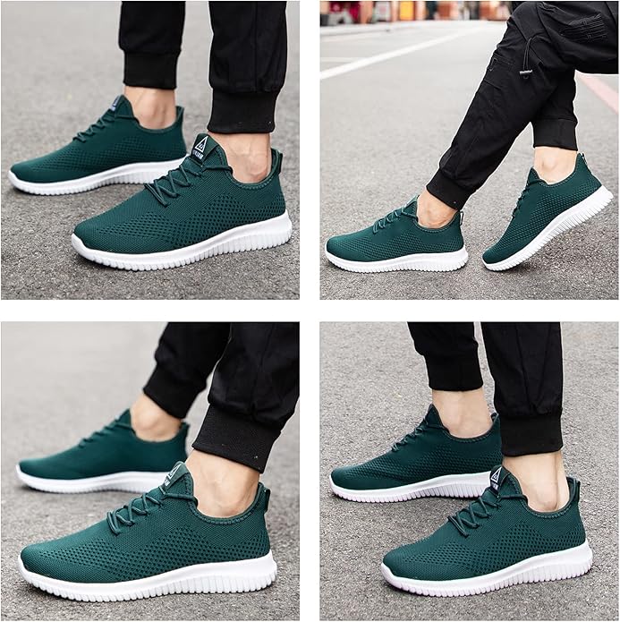 VAMJAM Men's Running Shoes Ultra Lightweight Breathable Walking Shoes Non Slip Athletic Fashion Sneakers Mesh Workout Casual Sports Shoes