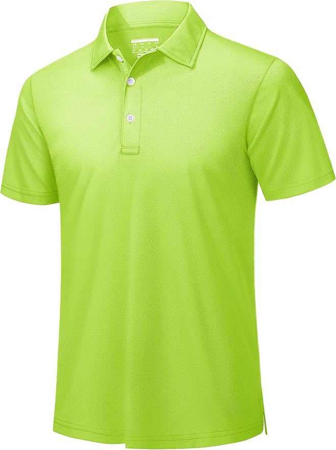 TACVASEN Mens Golf Shirt Dry Fit Mens Polo Shirts Short Sleeve Performance Golf Polos for Men with Collar Work Shirts