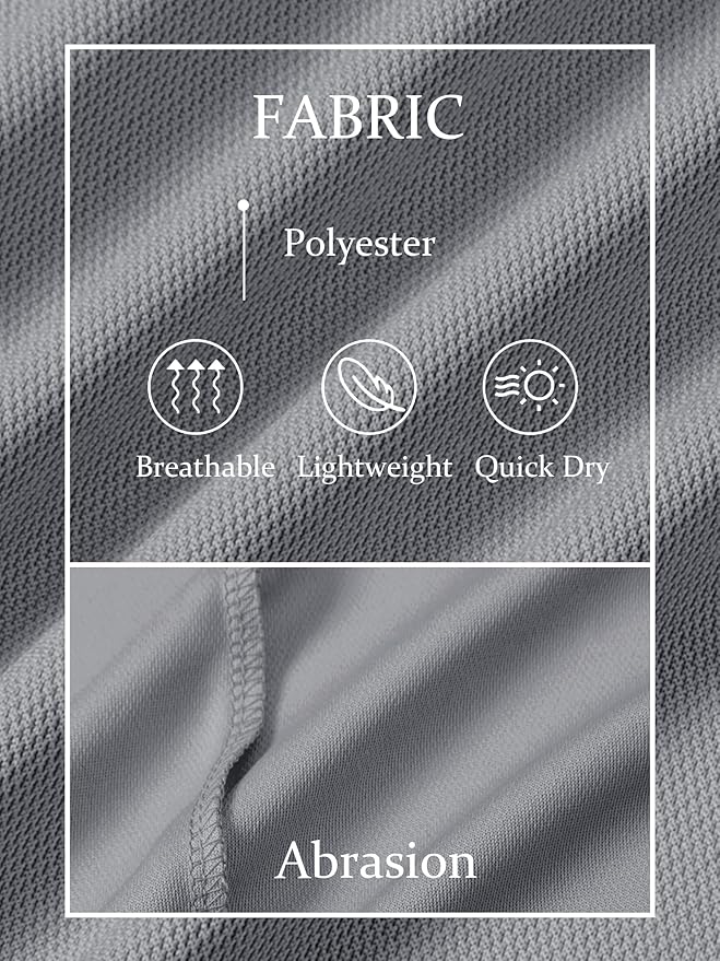 TACVASEN Mens Golf Shirt Dry Fit Mens Polo Shirts Short Sleeve Performance Golf Polos for Men with Collar Work Shirts