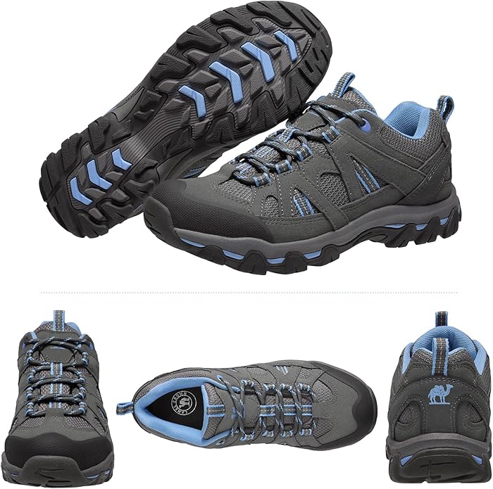 CAMELSPORTS Women's Hiking Shoes Breathable Trail Running Shoes Non-Slip Lightweight Outdoor Sneakers for Trekking Walking