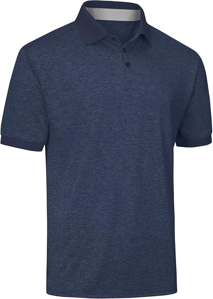 Mio Marino Golf Polo Shirts for Men - Dry Fit - Ultra-Thin Breathable Fabric