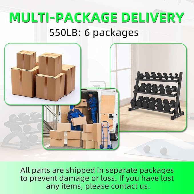Ritafer Hex Weight Dumbbell Set with Rack Hand Weights for Strength Training Rubber Coated Dumbbells for Home Gyms Exercise & Fitness Training Muscle 5/10/15/20/25/30/35/40/45/50 lbs