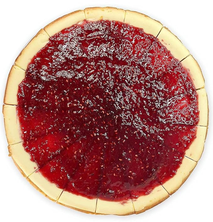 Andy Anand Sugar-Free Raspberry Cheesecake, Freshly Baked, No Preservatives, Ideal for Diabetics, 9 Inch, 2 lbs