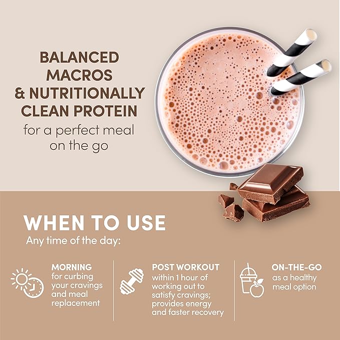 Designer Wellness, Designer Whey Protein Meal Replacement Powder, Organic Superfood Complex Carbs, Vitamins, Minerals, Gluten-Free, Milk Chocolate, 1.72 Pound