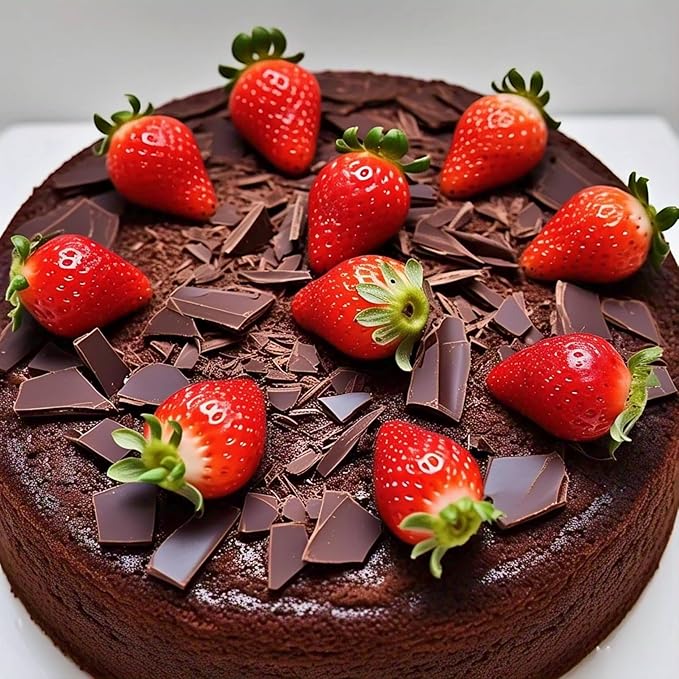 Andy Anand Keto-Friendly Strawberry Gourmet Cake 9" - Sugar-Free, Delicious & Perfect for Diabetics, Handcrafted 2 lbs Celebration Cake