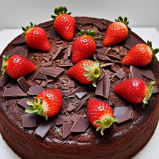 Andy Anand Keto-Friendly Strawberry Gourmet Cake 9" - Sugar-Free, Delicious & Perfect for Diabetics, Handcrafted 2 lbs Celebration Cake