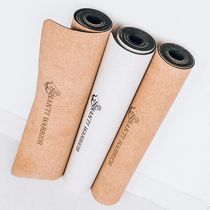Cork Yoga Mat - Artist Designed, Premium Printed Eco-Friendly Non-Slip mat, Great for Regular & Hot Yoga, Pilates, Workouts 72 inch x 24 inch x 3mm Thick