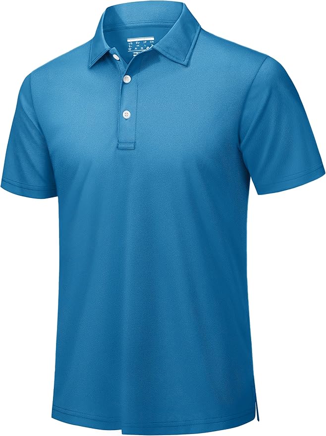 TACVASEN Mens Golf Shirt Dry Fit Mens Polo Shirts Short Sleeve Performance Golf Polos for Men with Collar Work Shirts