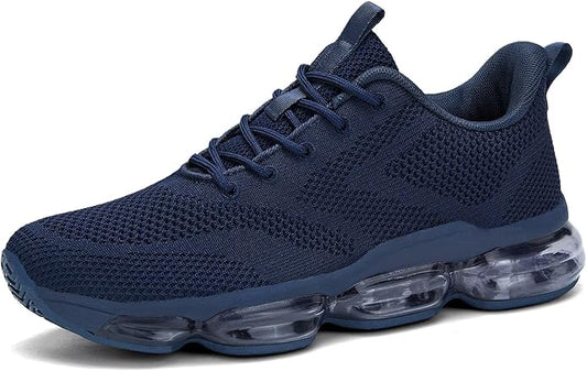 Mens Running Shoes Air Low Top Comfort Walking Lace Up Sneakers Breathable Fashion Tennis Sport Gym Fitness Cross Trainers