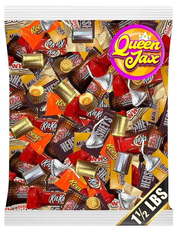 Assorted Chocolate Candy Variety Pack Bulk - 1.5 Lb Bulk Candy Chocolate Mix - Chocolate Candy Bulk - Chocolate - Bulk Candy Individually Wrapped Chocolate Candy Bars - Candy Bulk