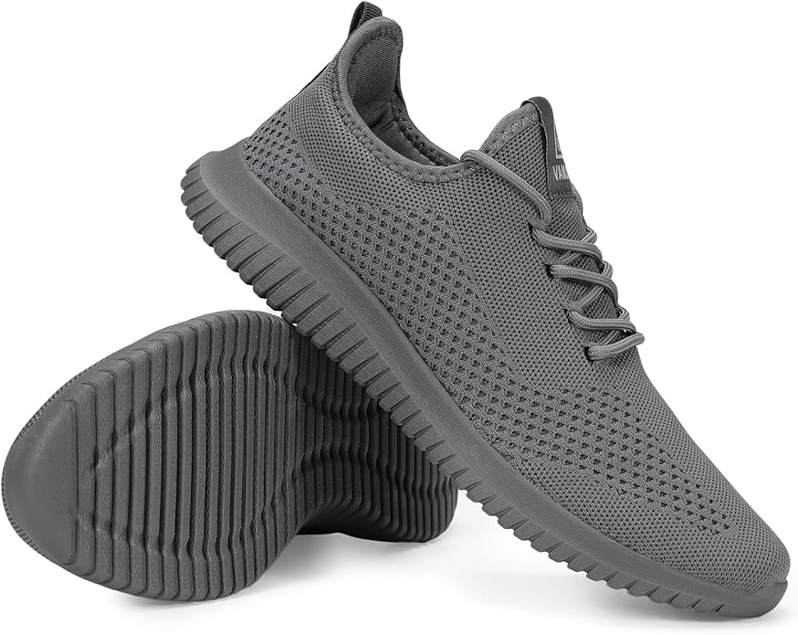 VAMJAM Men's Running Shoes Ultra Lightweight Breathable Walking Shoes Non Slip Athletic Fashion Sneakers Mesh Workout Casual Sports Shoes