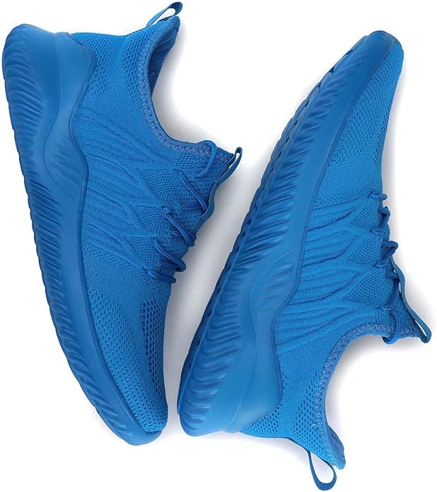Mens Running Shoes Slip-on Walking Sneakers Lightweight Breathable Casual Soft Sole Trainers