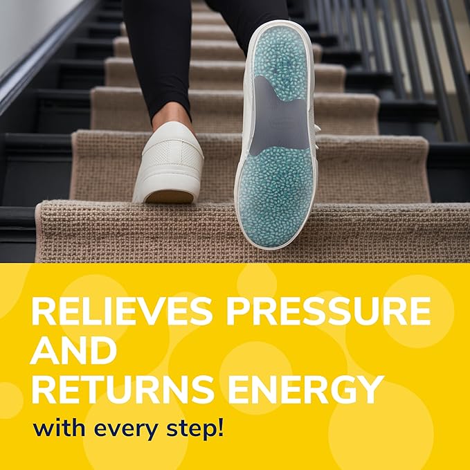 Dr. Scholl's® 24-Hour Energy Multipurpose Insoles, Returns Energy with Every Step, Relieves Foot Pressure & Tired Achy Feet, Memory Foam & Gel Insert, Women's Shoe Size 6-10, 1 Pair