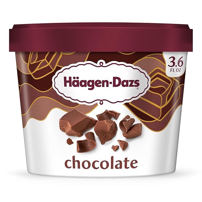 Haggen-Dazs, Chocolate Ice Cream Cup, 3.6 oz (Frozen)