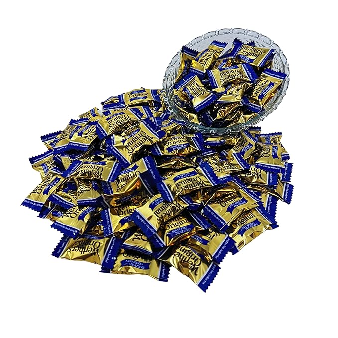 Werther's Original Premium Sugar Free Hard Creamy Caramel Candies 1-Lb Individually Wrapped Low Carbs Candy Snacks Keto And Diabetic Friendly (16-oz)