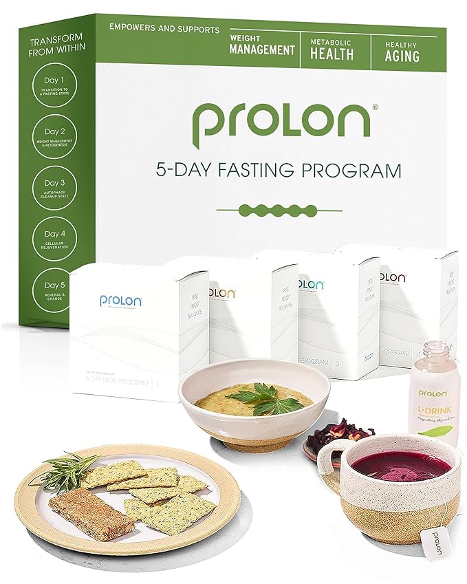 Prolon 5 Day Fasting Kit | Fasting Program for Women & Men | Developed to Not Break Your Fast | Low Calorie Pre Made Meals & Snacks | Plant Based Ingredients for Diet Support | Original: Classic Flavors