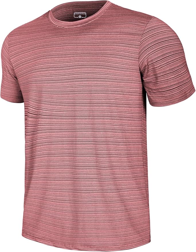 GEMYSE Men's Running Short Sleeve Shirt Sun Protection Quick Dry Moisture Wicking T-Shirts UPF 50+ for Workout