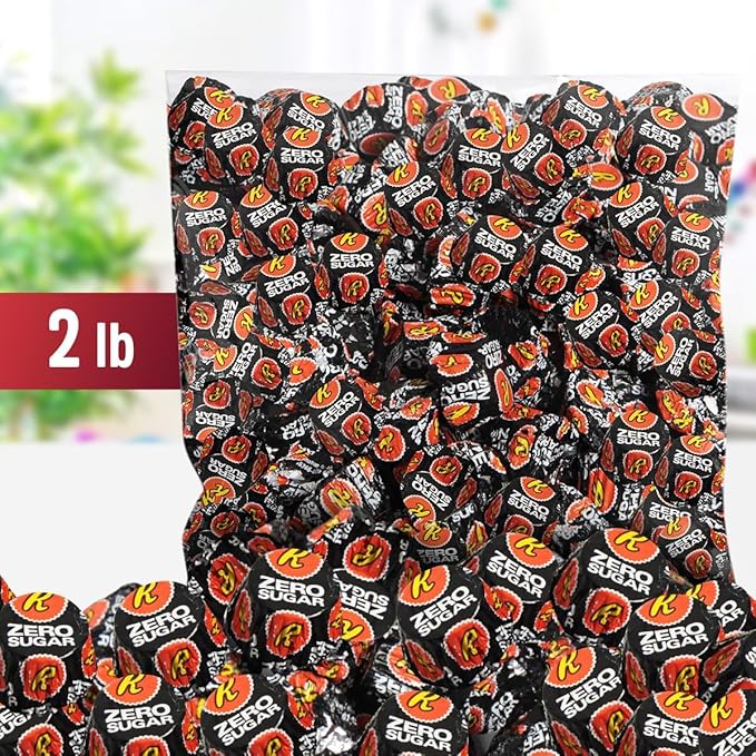 Zero Sugar Miniatures Dark Chocolate, 2 Pound Reese'sZero Sugar Peanut Butter Cups Delights, Indulgent Dark Chocolate Peanut Butter Cups For Enjoyment, Perfect For Snacking, Parties, and Gifts