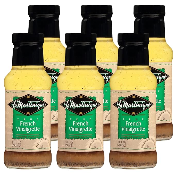 La Martinique True French Vinaigrette Dressing 10 Ounce Bottle (Pack of 6)