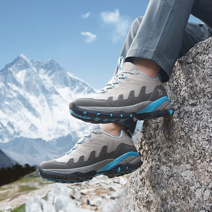 CAMELSPORTS Women's Hiking Shoes Waterproof Lightweight Trail Running Shoes Non-Slip Breathable Outdoor Sneakers for Trekking Walking