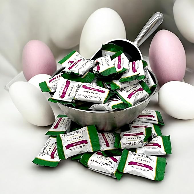 Sugar Free Chocolate Toffee Delight-1 lb Deliciously Crafted for a Guilt-Free Indulgence Made with Stevia Extract-Perfect for Health-Conscious Chocolate Lovers(16 oz)