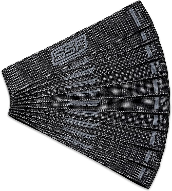 Serious Steel Fitness Fabric Mini Loop Non-Slip Resistance Band Set | Warm-Up, Physical Therapy, Glute Training, Speed and Agility Exercise Bands