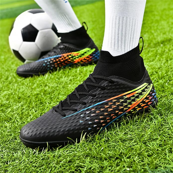 Mens Soccer Cleats Womens Indoor Soccer Shoes Wide Baseball Turf Shoes Adult Youth Rugby Shoes Big Boys Small Spikes AG TF Football Boots