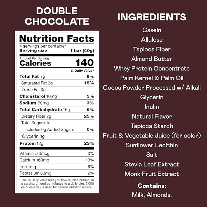 MAGIC SPOON Treats - High Protein, Low Carb, Keto Friendly, Low Sugar, Gluten Free, Crispy Protein Bar Cereal Bar, On-The-Go Healthy Snack (Double Chocolate, 16 Bars)