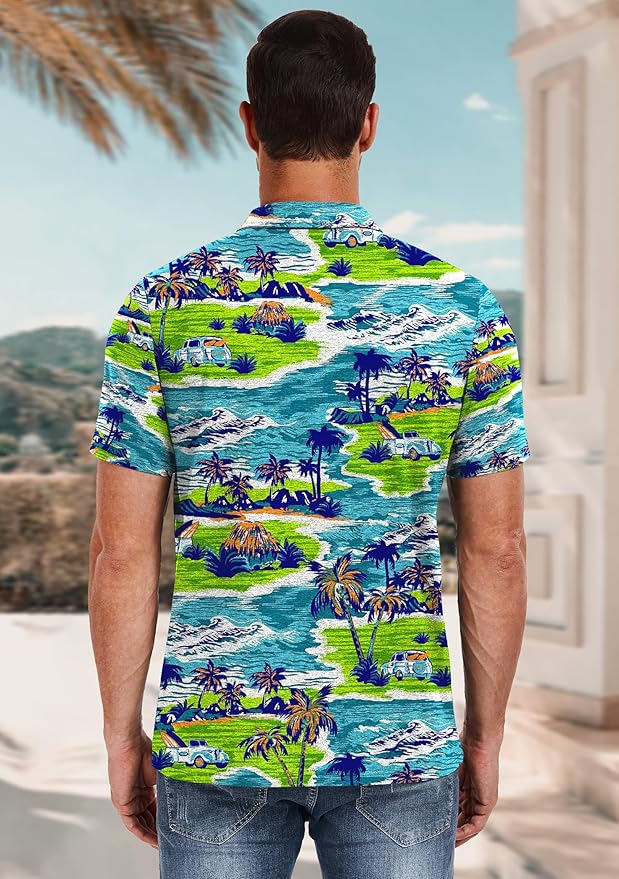 PEGENO Mens Polo Shirts Short Sleeve Casual Cotton Golf Shirts Performance Polo Shirts for Men
