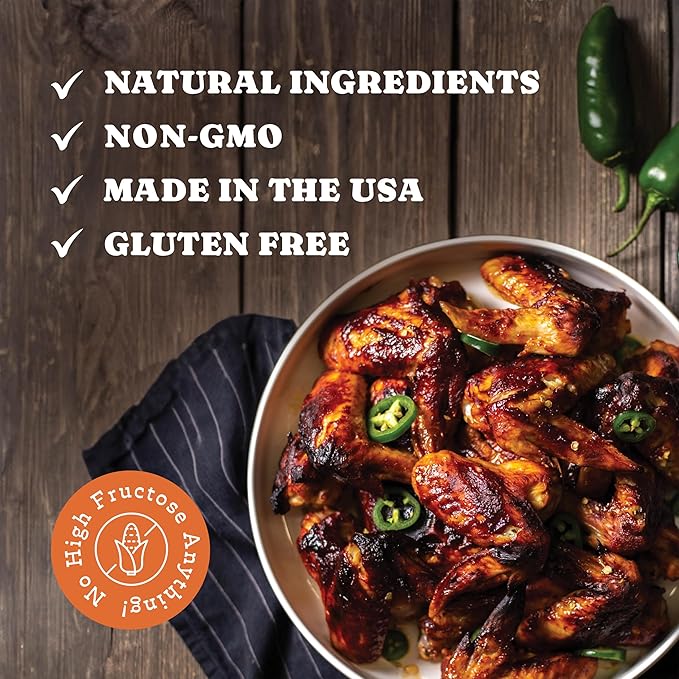 Rufus Teague Sugar-Free BBQ Sauce Smoke 'N Chipotle, 2 Pack, Keto Sauce with Stevia, Natural Ingredients, Low Calorie, Award-Winning, Gluten-Free, Kosher, Non-GMO, 12.25 oz