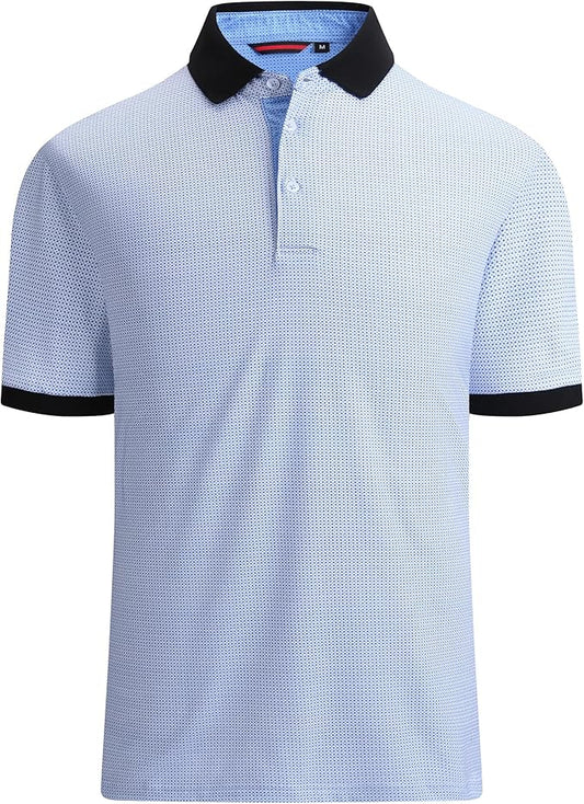 Alex Vando Mens Polo Shirts Short Sleeve Regular Fit Fashion Designed Shirt