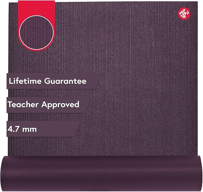 Manduka PROlite Yoga Mat 71" - 4.7mm | Lifetime Durability | Hygienic Construction | Teacher Approved | 71 x 24 inches | Elderberry