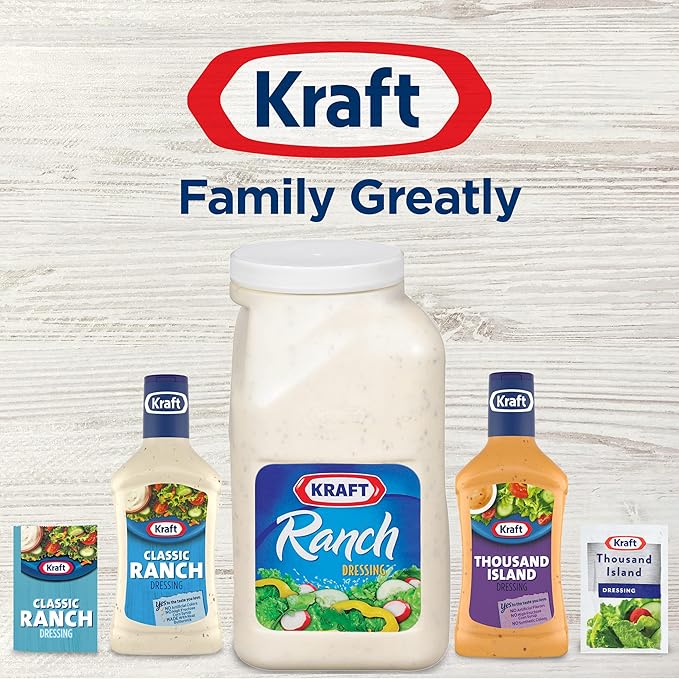 Kraft Ranch Salad Dressing (1 gal Jug) (Pack of 2)