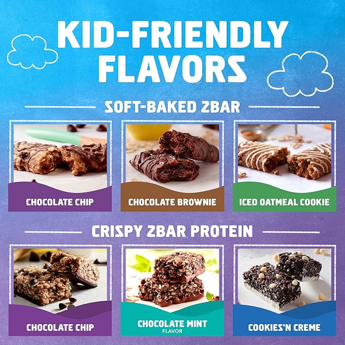 Zbar and Zbar Protein - Variety Pack - Made with Organic Oats - Non-GMO - Soft-Baked Energy Snack Bars and Crispy Protein Bars, School Snacks (16 Pack)