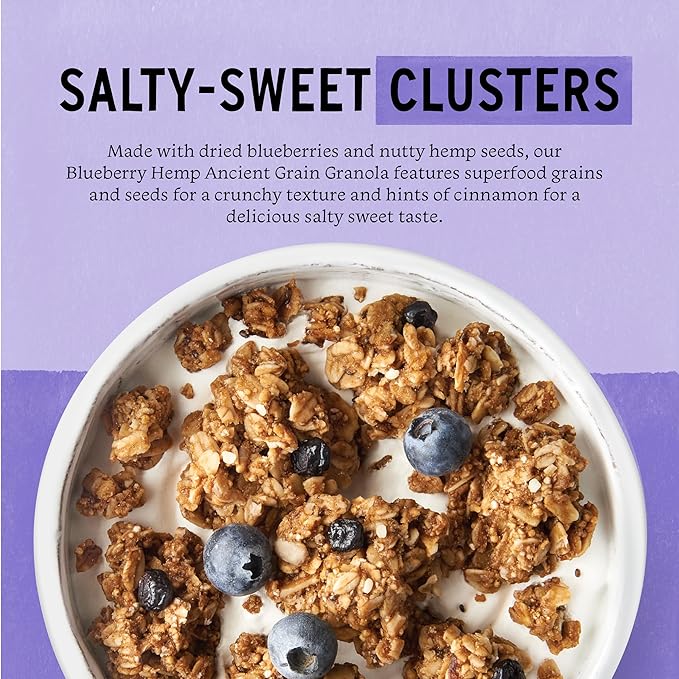 Purely Elizabeth, Blueberry, Ancient Grain Granola, Gluten-Free, Non-GMO, 12 Ounce (Pack of 3)