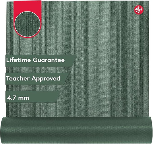 Manduka PROlite Yoga Mat 71" - 4.7mm | Lifetime Durability | Hygienic Construction | Teacher Approved | 71 x 24 inches | Elderberry