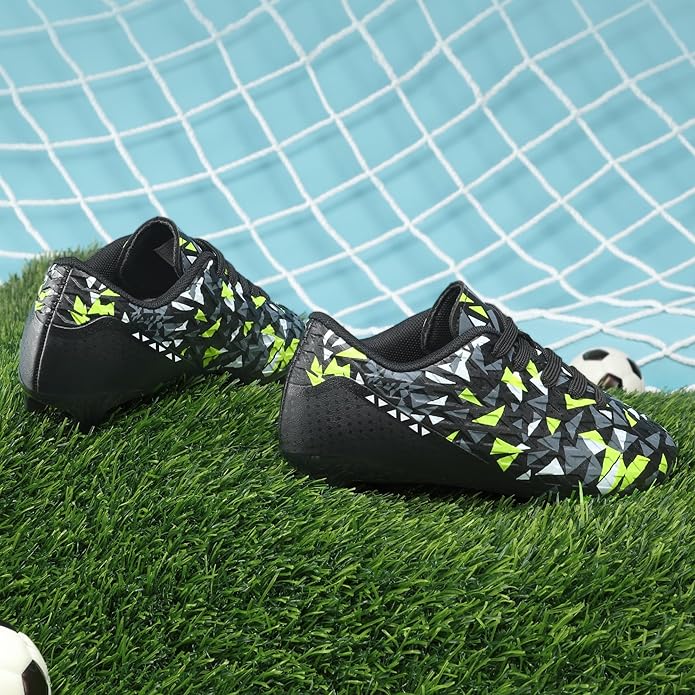 DREAM PAIRS Boys Girls Soccer Cleats Youth Firm Groud Athletic Outdoor Trainning Football Shoes for Little/Big Kid