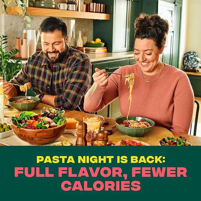 Carbe Diem!, Spaghetti, Lower Net Carb Pasta with Traditional Flavor & Texture, 55% Fewer Net Carbs & Only 110 Calories Per Serving, Pack of 3
