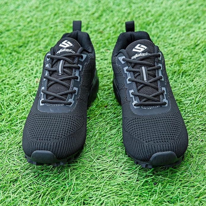 Men's Trail Running Shoes Lightweight Breathable Walking Hiking Sneakers Outdoor Athletic Tennis Cross Training Shoes