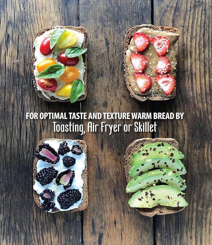 Simple Kneads Gluten-Free Savory Bread 6 Pack – Includes 4 Sourdough and 2 Pumpkinickel – Organic, Top 9 Allergen-Free, Artisan-Style Loaves-Extra Virgin Olive Oil