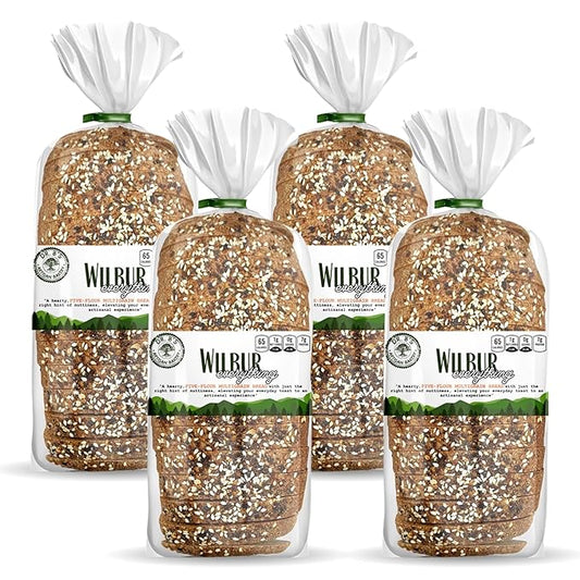 Dr. B's Multigrain Bread | 1g Net Carbs & 7g Protein | Low Calorie, Vegan, Sugar Free | Fresh, Sliced, Keto & Low Carb Bread Loaf ((4 Pack (16 oz), Everything)