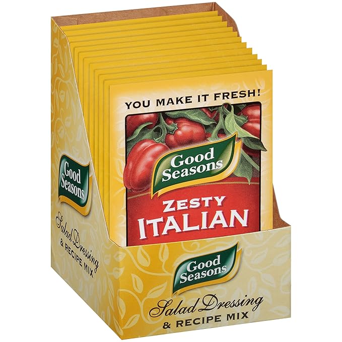 Good Seasons Zesty Italian Dressing & Recipe Seasoning Mix (24 Ct Pack, 0.6 Oz Packets)